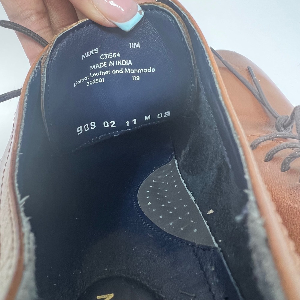 Cole Haan Grand 360 Johnson Plain Oxford Leather Mens 11M Tan Lace Up C31564 EUC - Picture 6 of 7